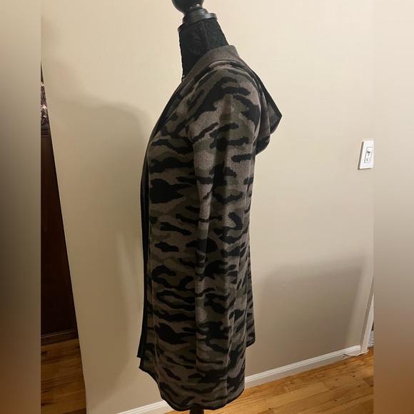 Rachel Zoe Hooded Camo Cardigan - Picture 2 of 5